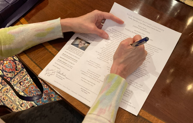Each Moment Matters Host Committee Participates In Letter Signing Event