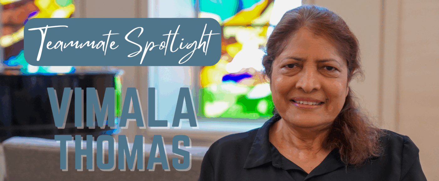 Teammate Spotlight on Vimala Thomas